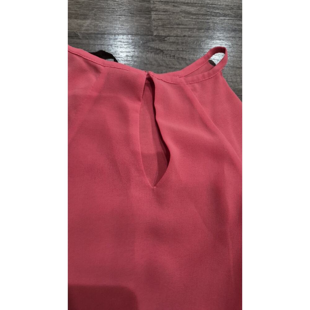ZARA Basic Women’s Coral Sleeveless Blouse Top Size XS - Picture 7 of 10